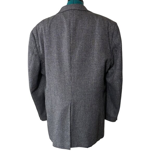 Men's Haggar Clothing Co. Suit Jacket Check Pattern Polyester Size XL/XXL (READ) - Picture 2 of 16